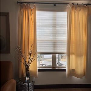 Restoration Hardware Cream Velvet Curtains